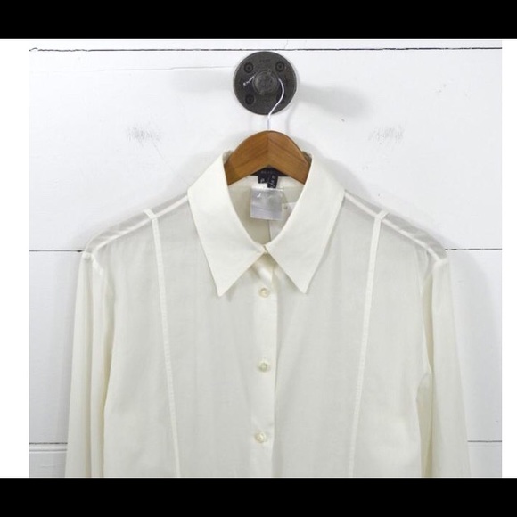 Gucci Tops Gucci White Button Down Blouse 736 Poshmark
